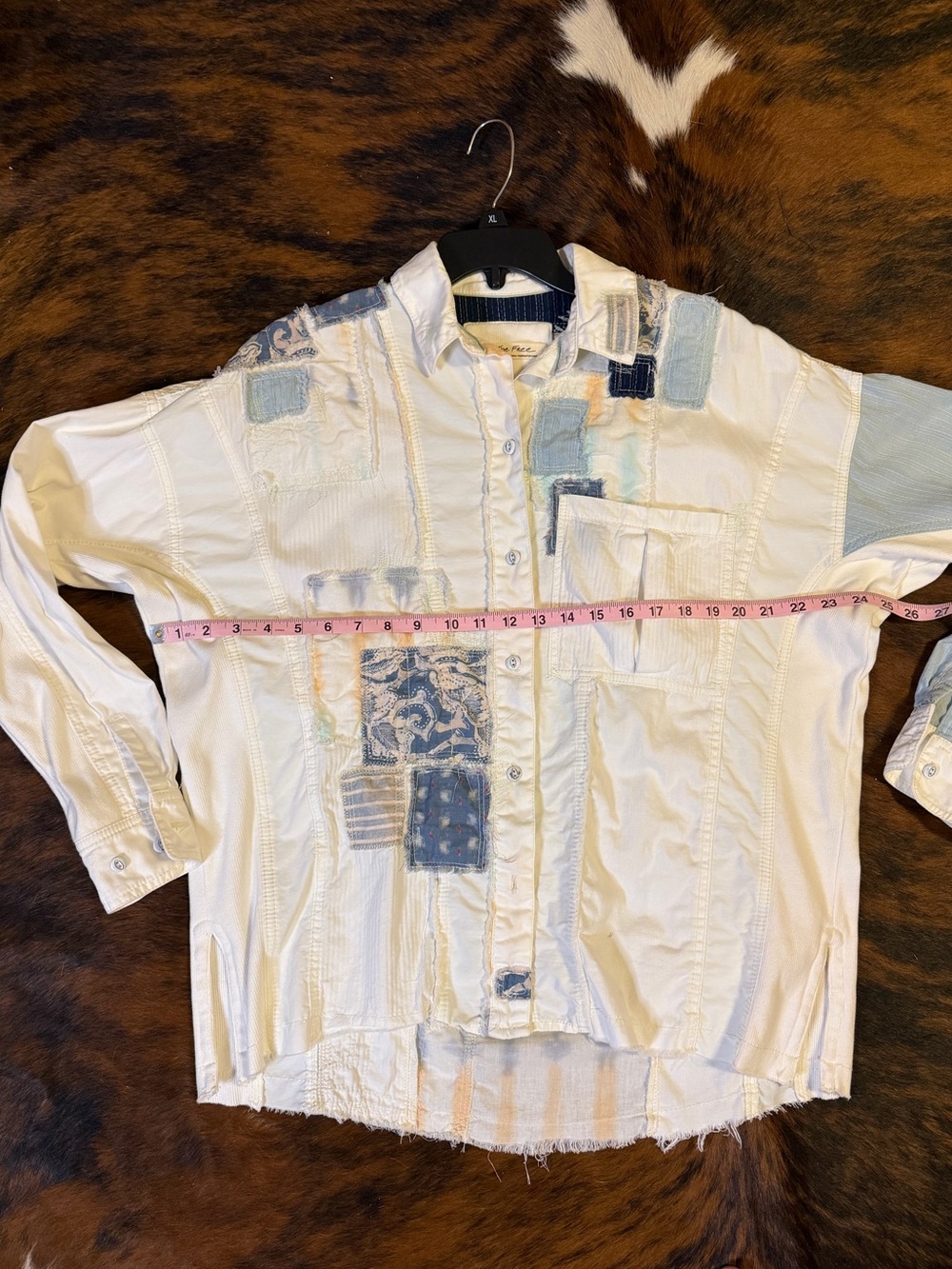 Free People Costa Bellana Patchwork Button up Shirt - Picture 8 of 9